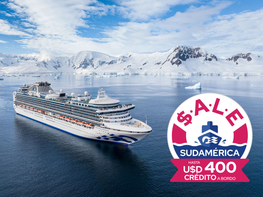 Princess Cruises presenta su Sale Sudamérica 24/25 con beneficios para pasajeros y agentes de viajes